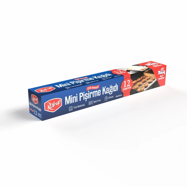 Roll-up Airfry, Tost, Fırın İçin Mini Kesilmiş Pişirme Kağıdı 30x42cm - 1