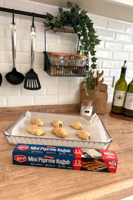 Roll-up Airfry, Tost, Fırın İçin Mini Kesilmiş Pişirme Kağıdı 30x42cm - 2