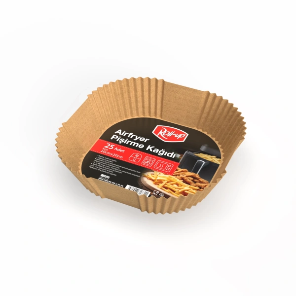 Roll-up Airfryer Pişirme Kağıdı Kare 20cm 25li - 1