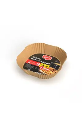 Roll-up Airfryer Pişirme Kağıdı Kare 20cm 50li + 5 Adet Hediye - 1
