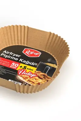 Roll-up Airfryer Pişirme Kağıdı Kare 20cm 50li + 5 Adet Hediye - 2