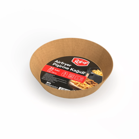 Roll-up Airfryer Pişirme Kağıdı Yuvarlak 20cm 25li - 1