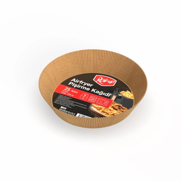 Roll-up Airfryer Pişirme Kağıdı Yuvarlak 20cm 25li - 1