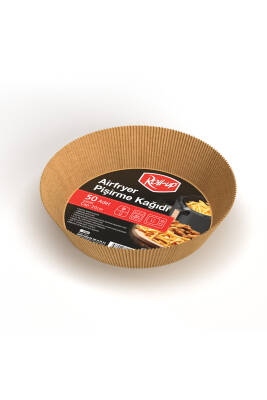Roll-up Airfryer Pişirme Kağıdı Yuvarlak 20cm 50li + 5 Adet Hediye - 1