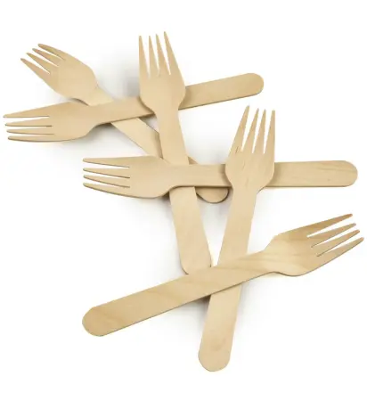 Roll-up Doğa Dostu Ahşap Çatal 50li - 1