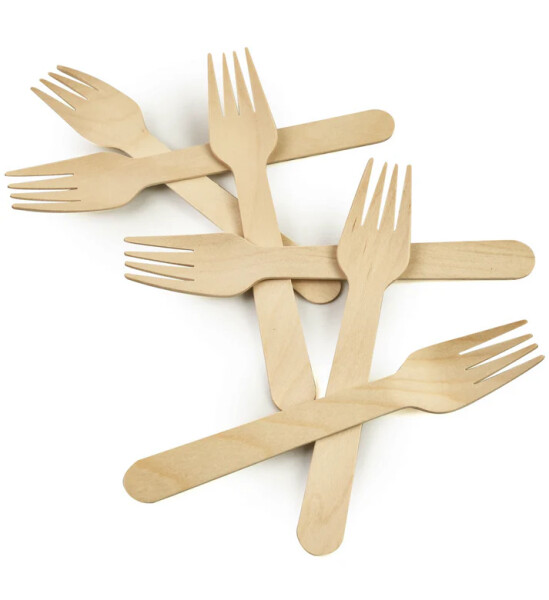 Roll-up Doğa Dostu Ahşap Çatal 50li - Roll-up