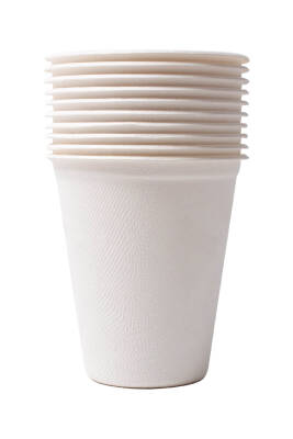 Roll-up Doğa Dostu Karton Bardak 8oz 10lu - 2