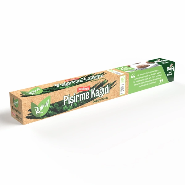 Roll-up Doğa Dostu Kesilmiş Yağlı Pişirme Kağıdı 37x42cm 20 Yaprak - 1