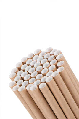 Roll-up Kağıt Sargılı Frozen Kağıt Pipet Kraft 8mmx19,5cm 100 Adet - 2