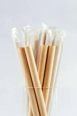 Roll-up Kağıt Sargılı Frozen Kağıt Pipet Kraft 8mmx24cm 100 Adet - 2