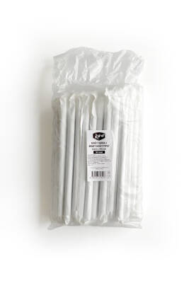 Roll-up Kağıt Sargılı Kağıt Pipet Kraft 12mmx20cm 50 Adet - 3