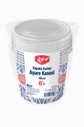 Roll-up Kapaklı Karton Kase 6lı Set - Roll-up