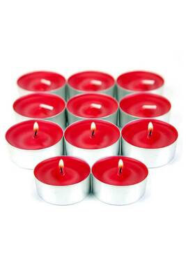 Roll-up Kırmızı Tealight Mum 8gr 100lü - 1
