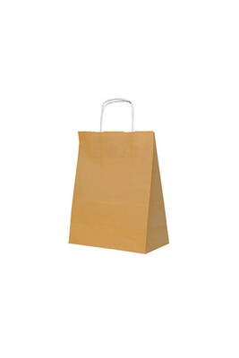 Roll-up Kraft Çanta Altın Küçük Boy 18x24cm 25li - 2