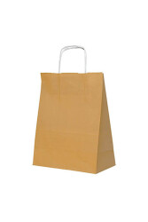 Roll-up Kraft Çanta Altın Orta Boy 25x31cm 25li - 2
