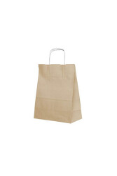 Roll-up Kraft Çanta Naturel Orta Boy 25x31cm 25li - 2