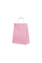 Roll-up Kraft Çanta Pembe Büyük Boy 31x41cm 25li - 2