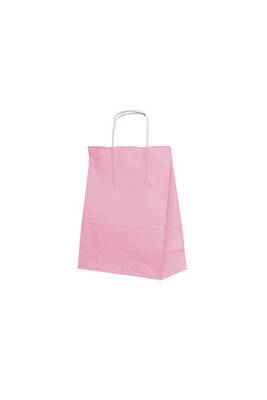 Roll-up Kraft Çanta Pembe Küçük Boy 18x24cm 25li - 2