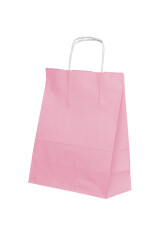 Roll-up Kraft Çanta Pembe Orta Boy 25x31cm 25li - 2