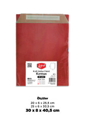 Roll-up Kraft Hediye Paketi Kırmızı 30x8x40,5x4,5 25li - Roll-up