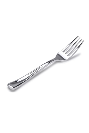 Roll-up Metal Görünümlü Plastik Çatal 18li - Roll-up