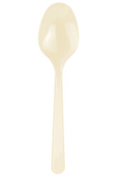 Roll-up Plastik Kaşık Krem 25li - Roll-up