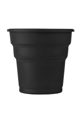 Roll-up Plastik Meşrubat Bardağı Siyah 180cc-7oz 25li - Roll-up