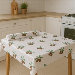 Roll-up Rulo Kağıt Masa Örtüsü Zeytin Desenli 100 x 150cm 16 Yaprak - 1