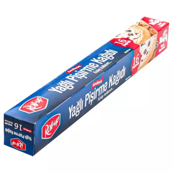 Roll-up Silikonlu Kesilmiş Pişirme Kağıdı 37cm x 42cm 16 Yaprak - 1