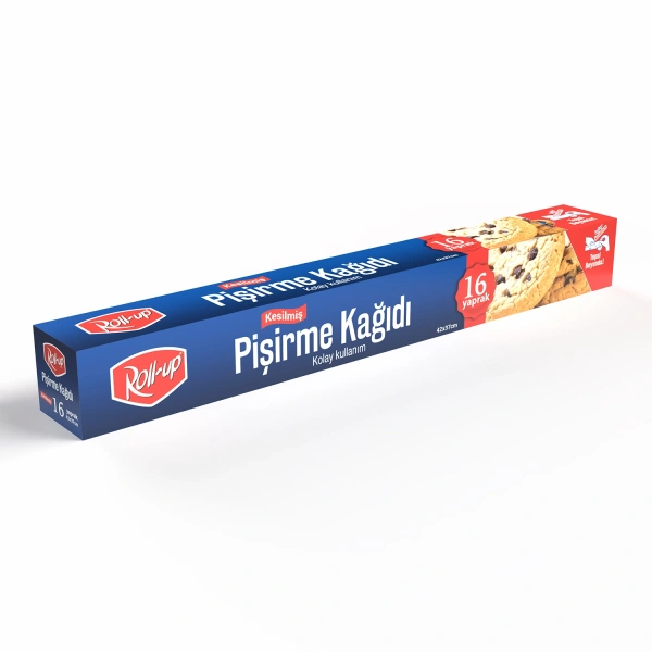 Roll-up Silikonlu Kesilmiş Pişirme Kağıdı 37cm x 42cm 16 Yaprak - 1