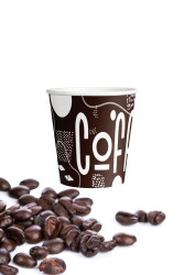Roll-up Türk Kahvesi ve Espresso Karton Bardak 4oz 10lu - 1
